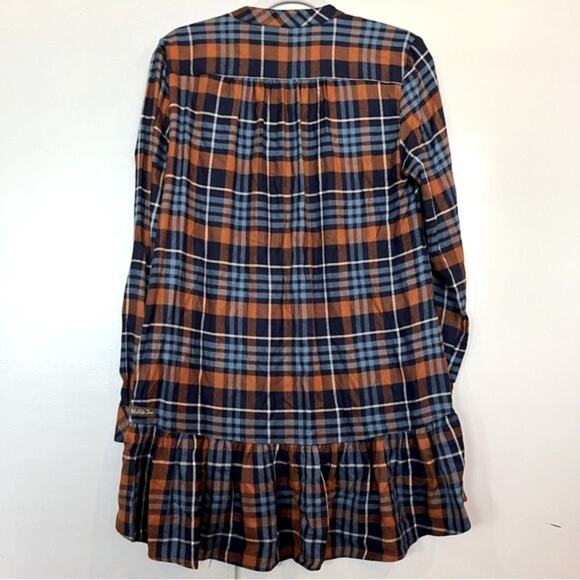 Matilda Jane Moments with You General Store Plaid Tunic Top Small Button Front - Picture 4 of 11